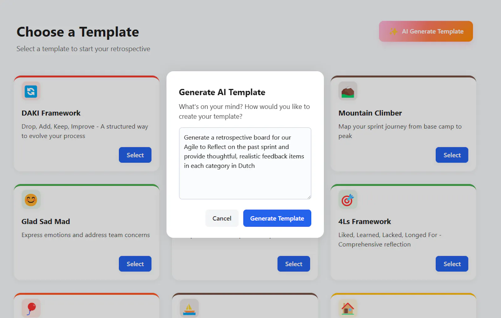 AI Retroboard screenshot 2