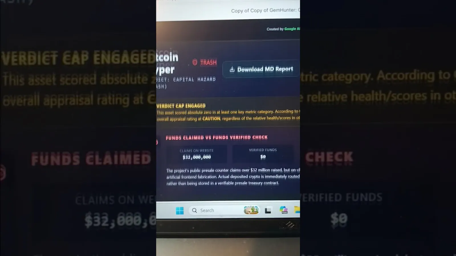 GemHunter- Audit Your Alpha screenshot 1 (video preview)
