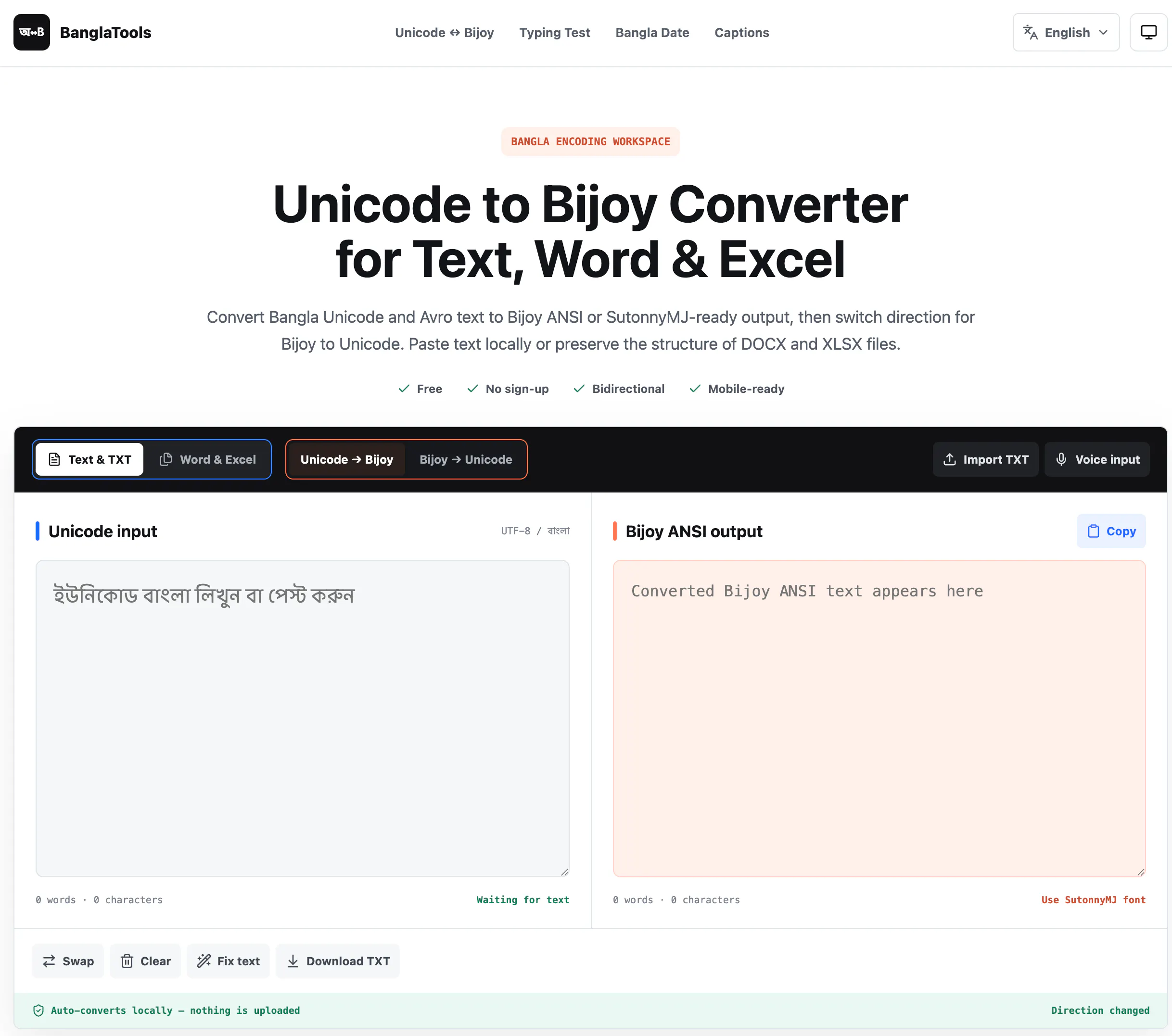 Free Unicode to Bijoy Converter gallery image