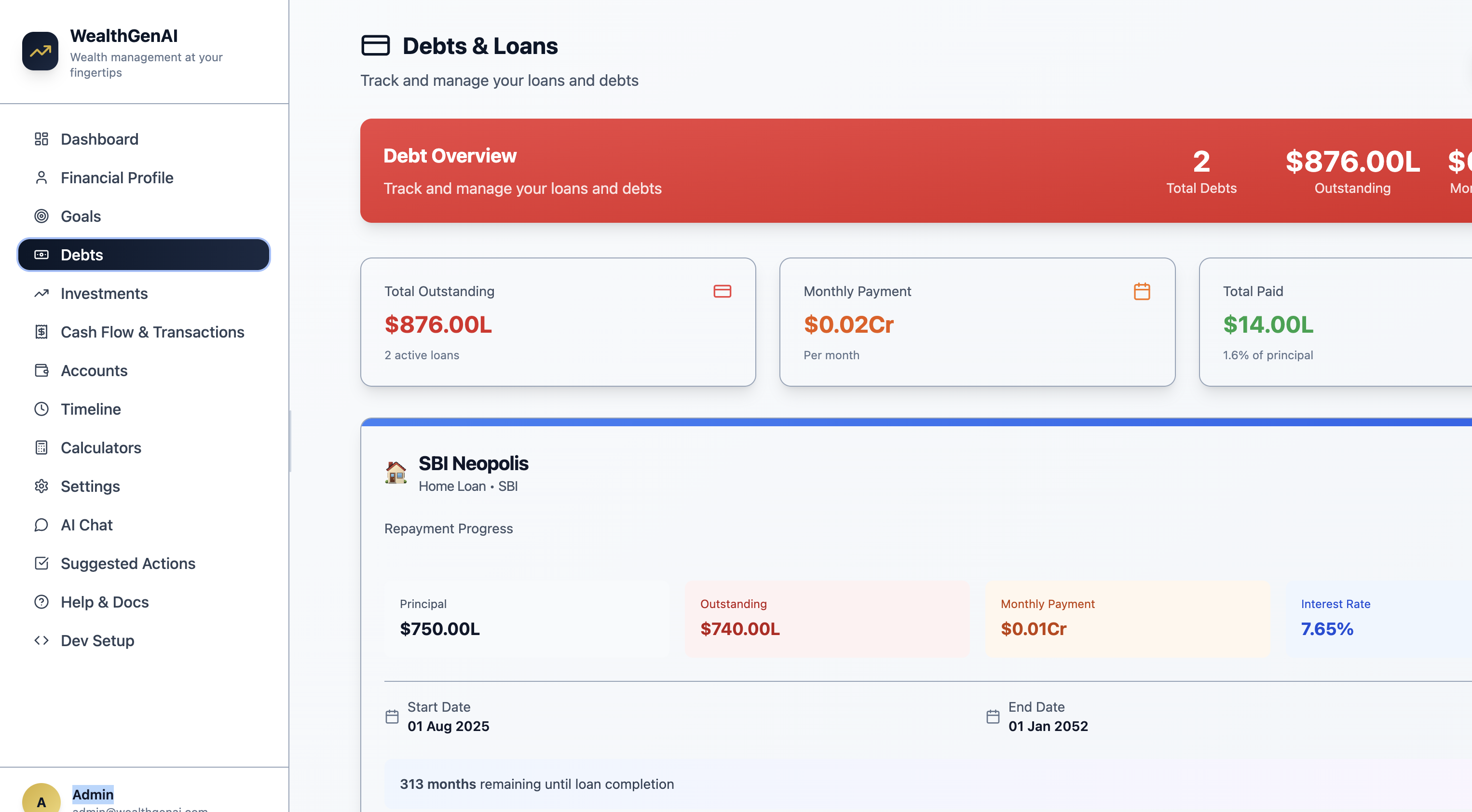 WealthGenAI gallery image