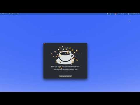 startuptile Coffee Companion-A free native macOS companion app for Buy Me a Coffee