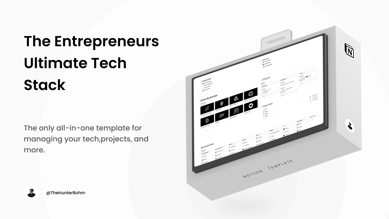 Предприниматели Ultimate Tech Stack - Удваните инструменты, интегрированный менеджер проектов и многое другое. медиа 1