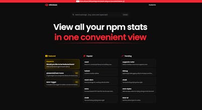 npm.watch gallery image