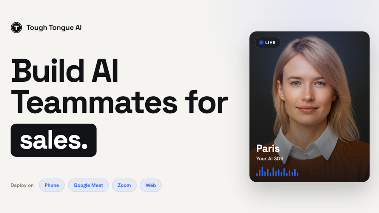 Tough Tongue AI for Sales product