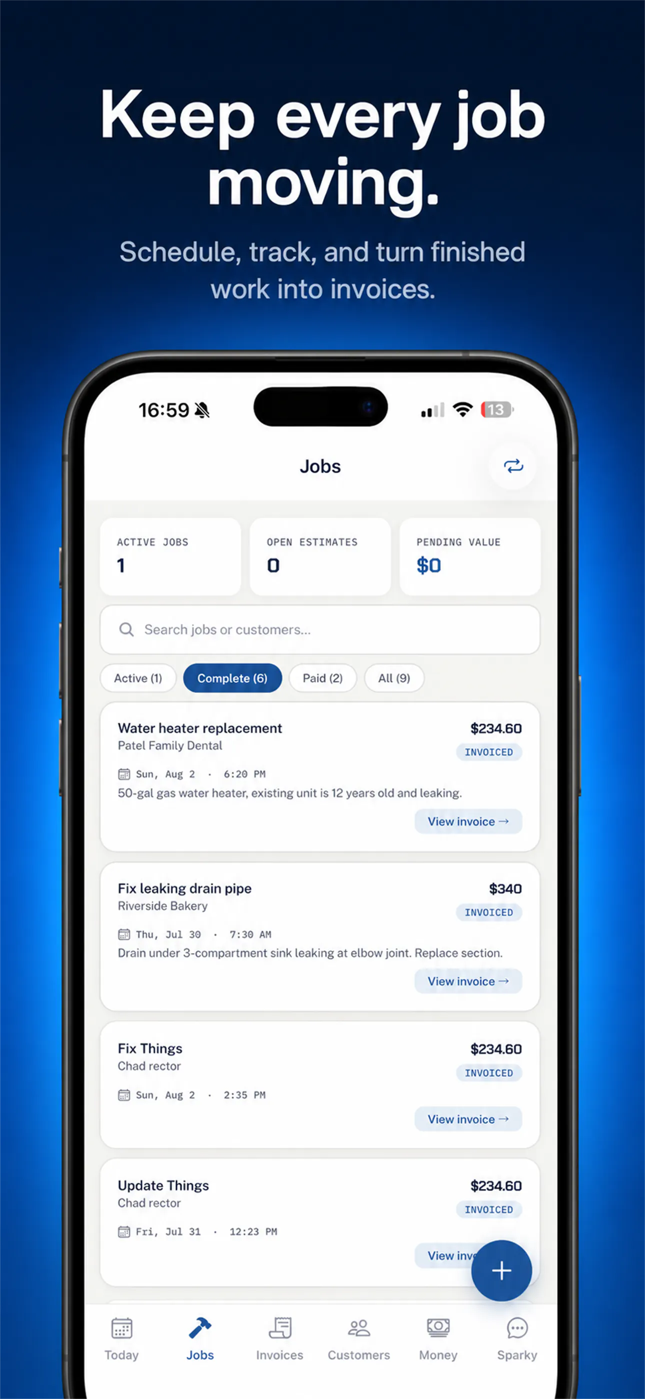 TradeReady — job management & invoicing 截图 6