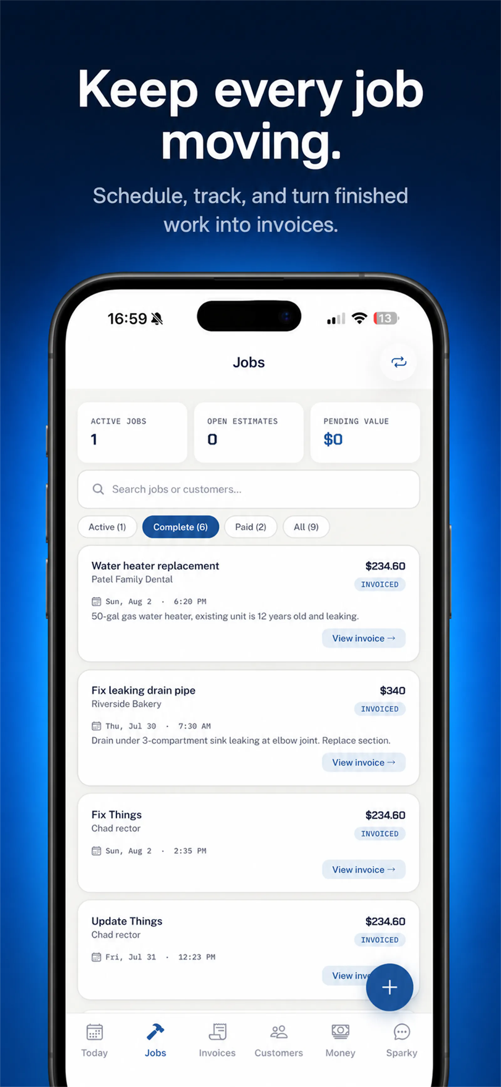 TradeReady — job management & invoicing screenshot 6
