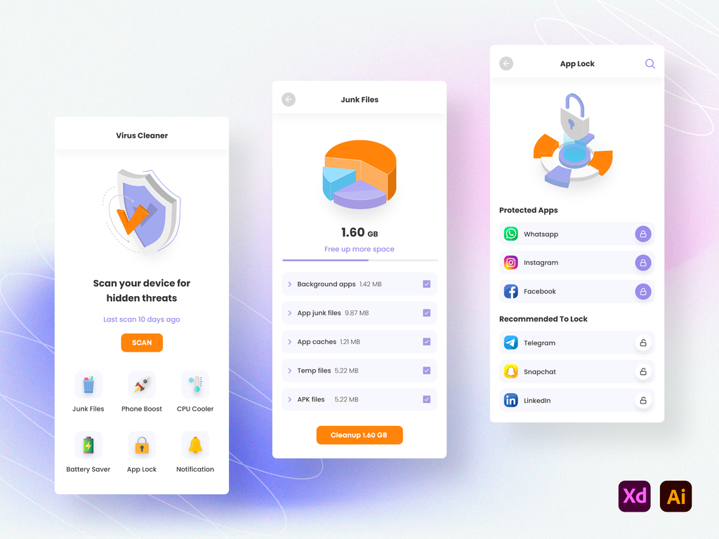Antivirus mobiele app
