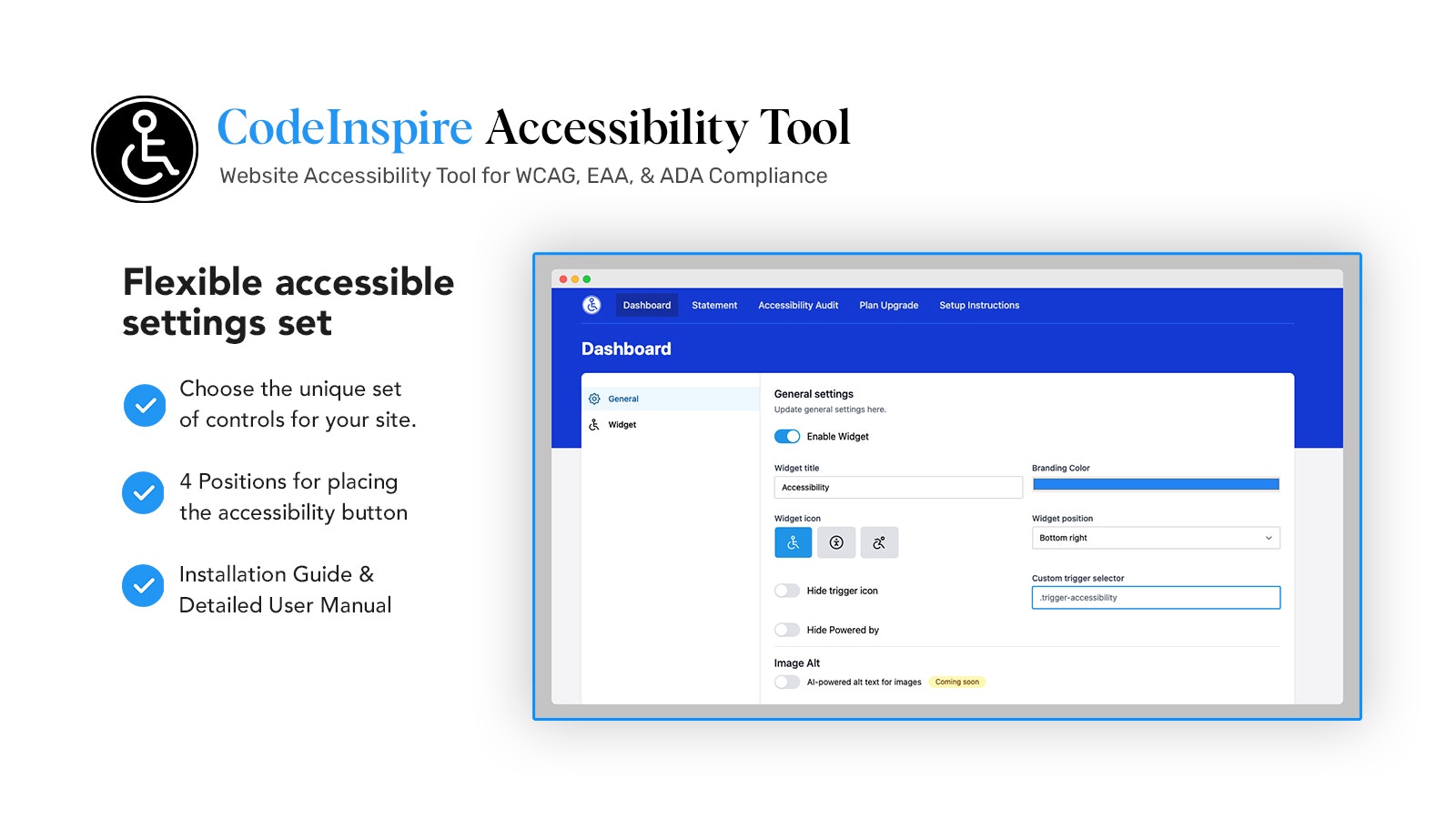 Codeinspire toegankelijkheidstool - Website Accessibility Tool voor WCAG, EAA en ADA Compliance media 3