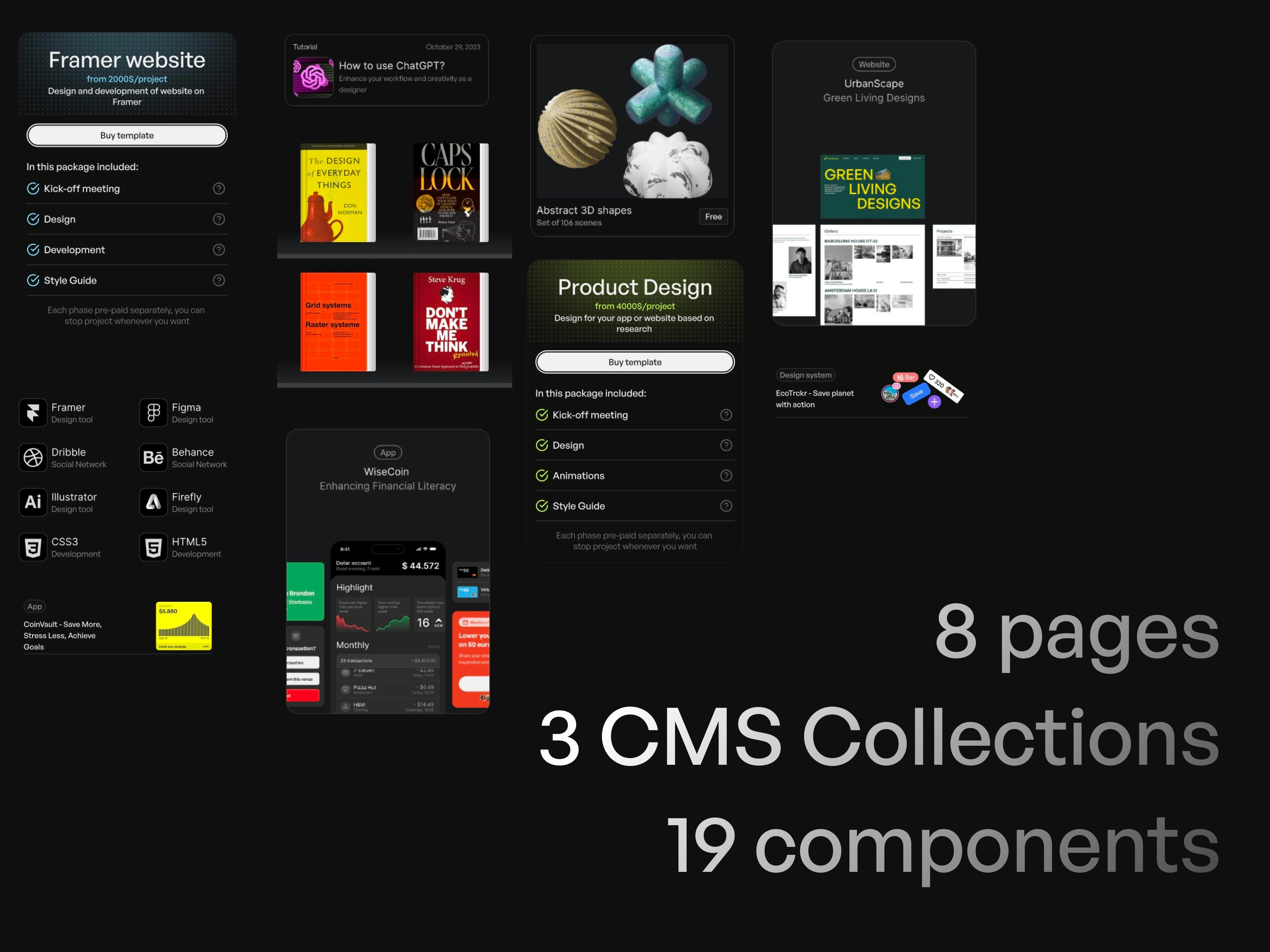 เทมเพลตพอร์ตโฟลิโอของ Framer media 3