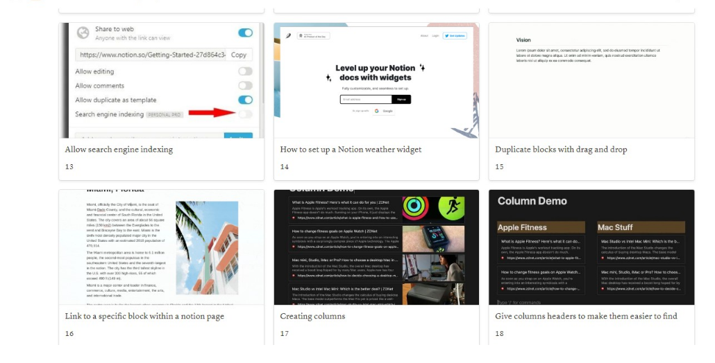 List of 100+ notion tips and shortcuts  gallery image