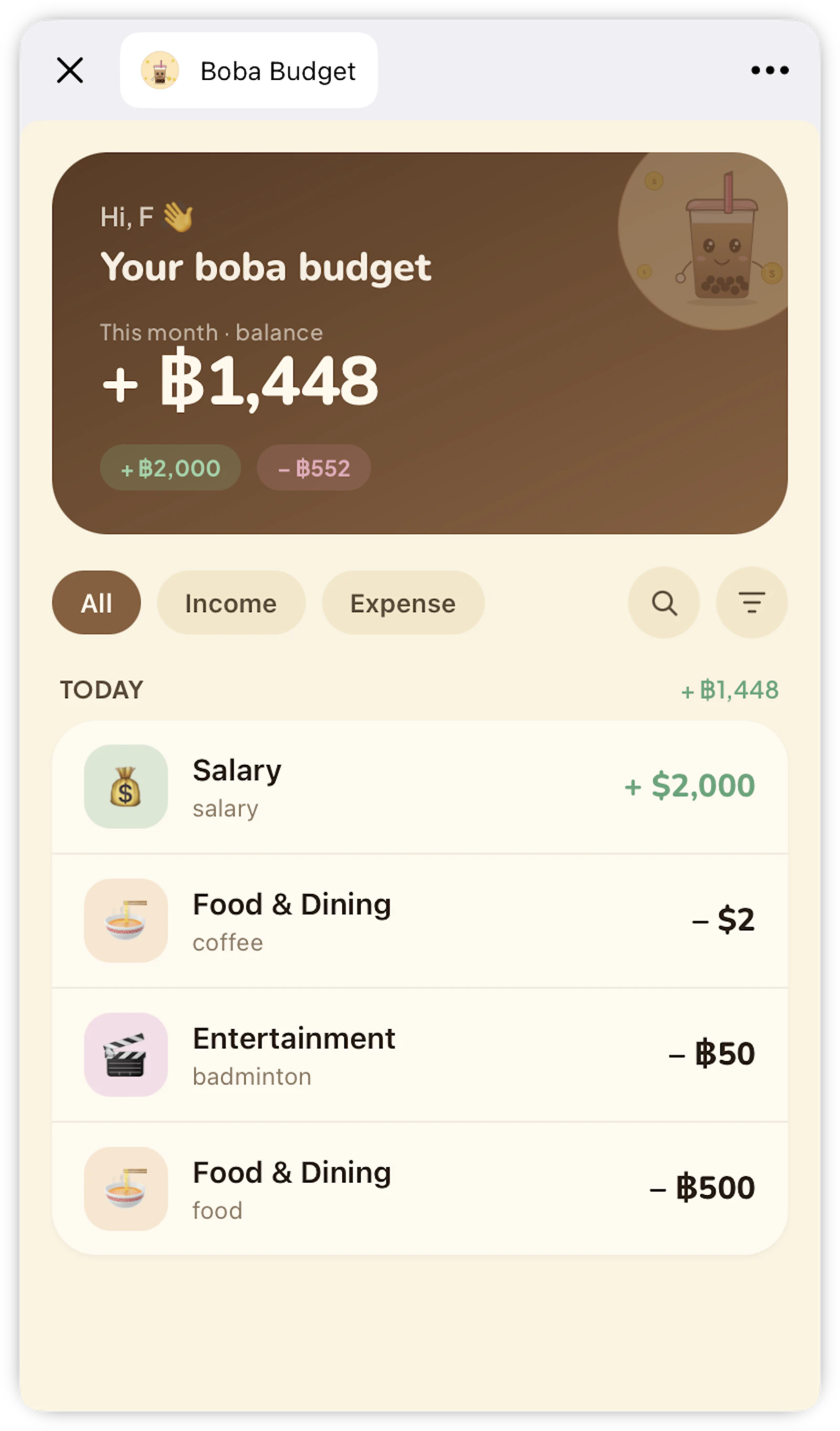 Boba Budget screenshot 3