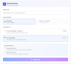 Website2zip gallery image