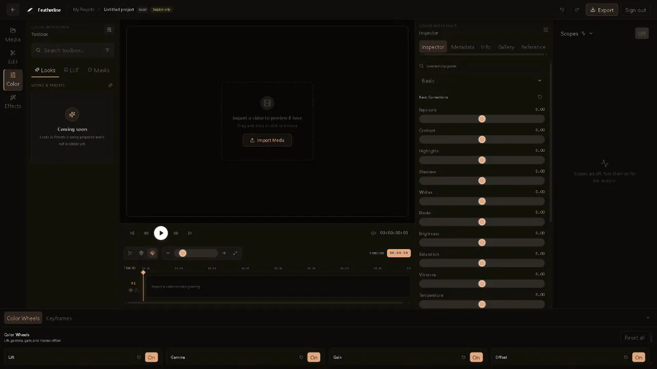 Featherline — Professional Color Grader  gallery image