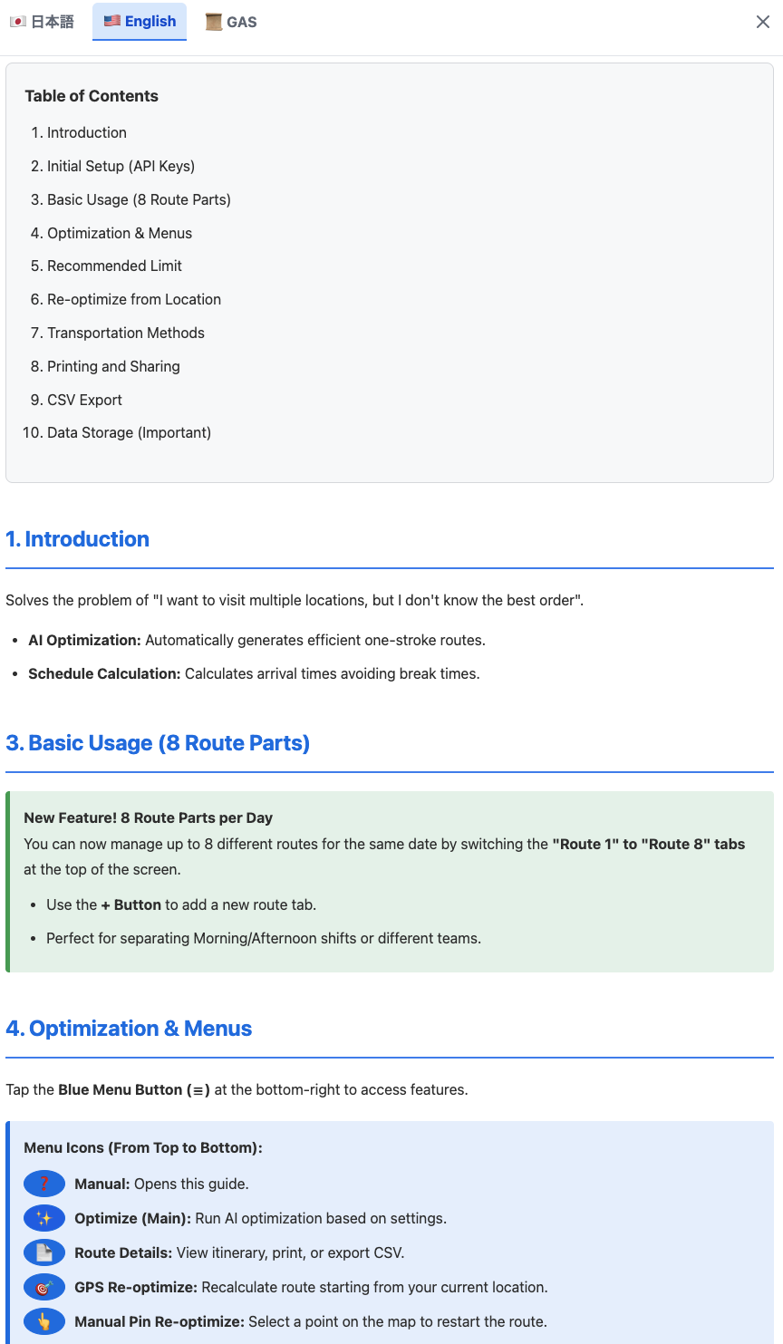 Route Optimizer - Screenshot 5 showing product features and functionality