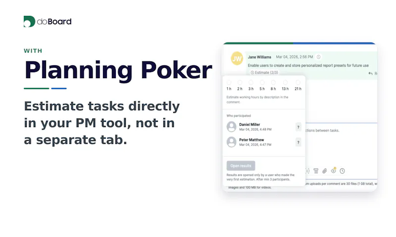 doBoard with Planning Poker screenshot 2