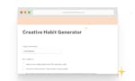Creative Habit Generator image