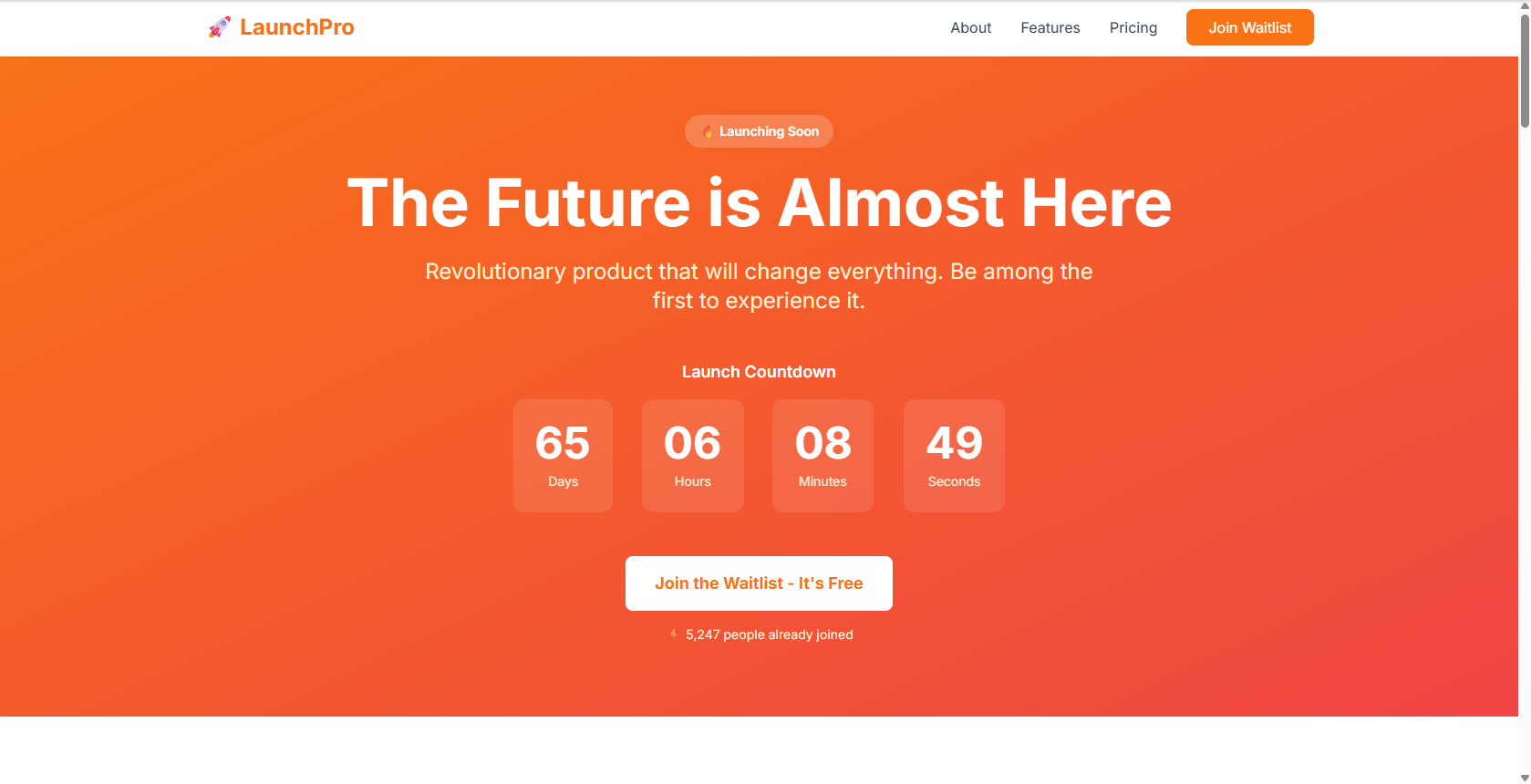 3 modern landing page templates. gallery image
