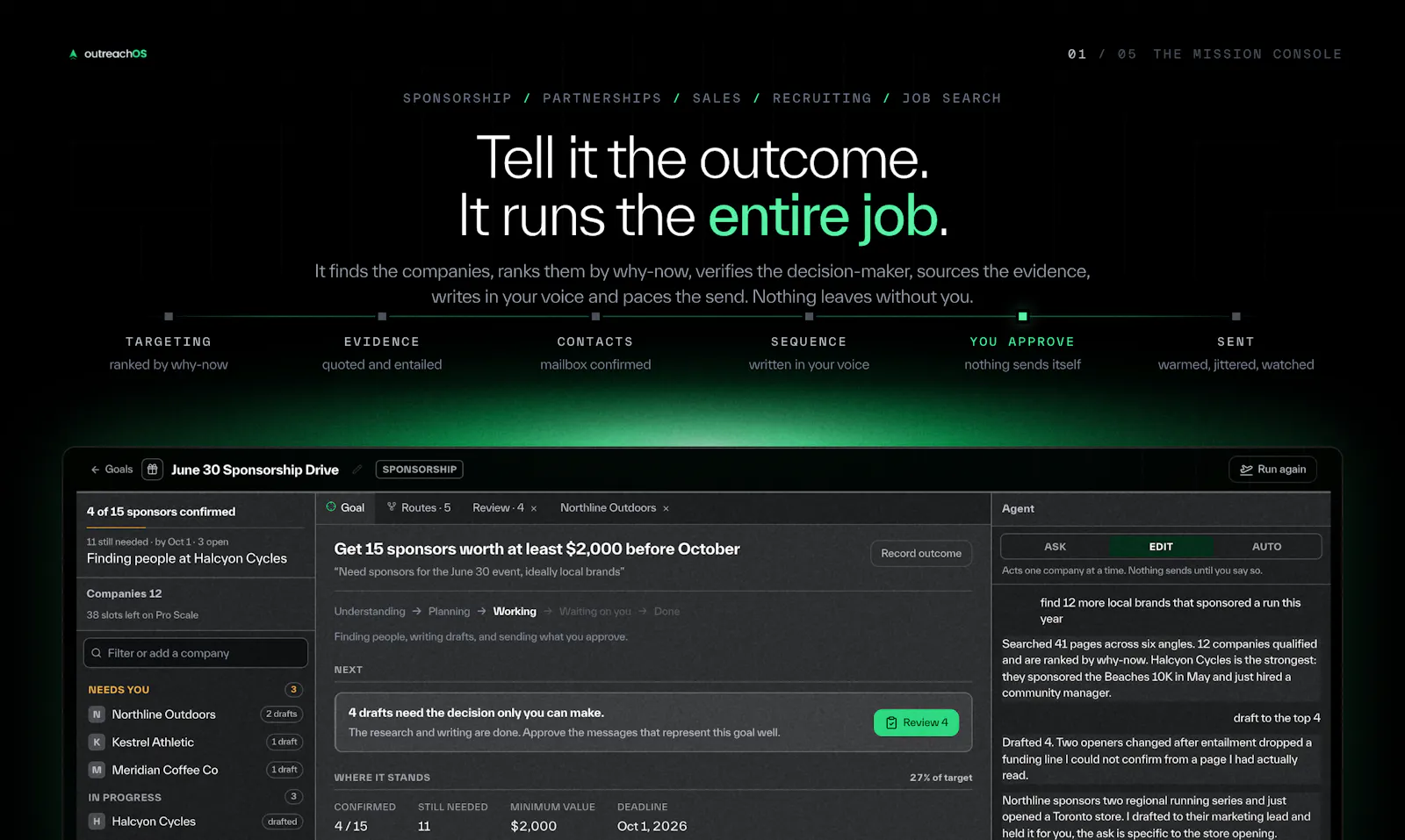 OutreachOS screenshot 2
