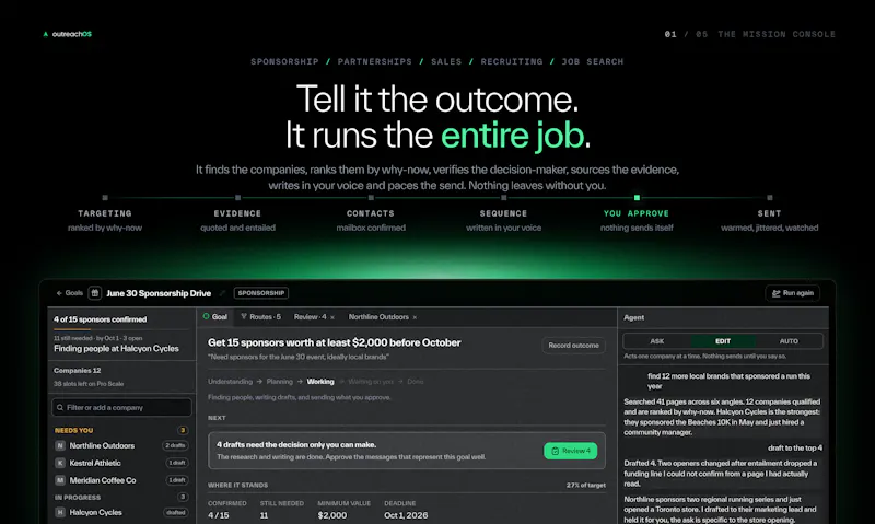 OutreachOS screenshot 2