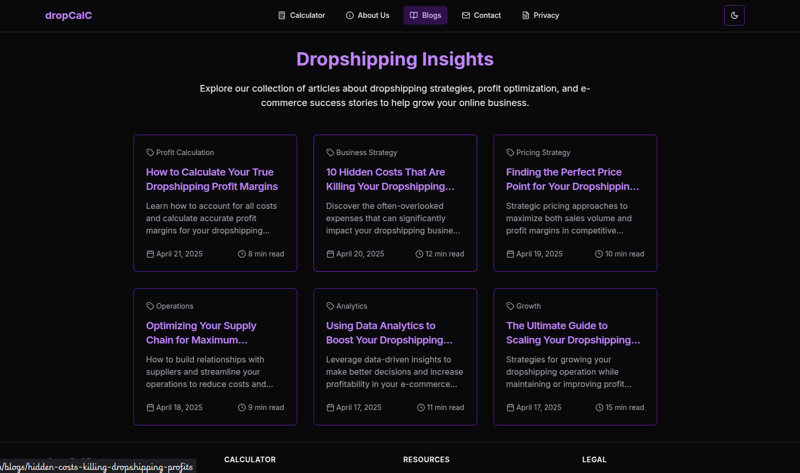 Calculatrice de bénéfices de dropshipping media 5