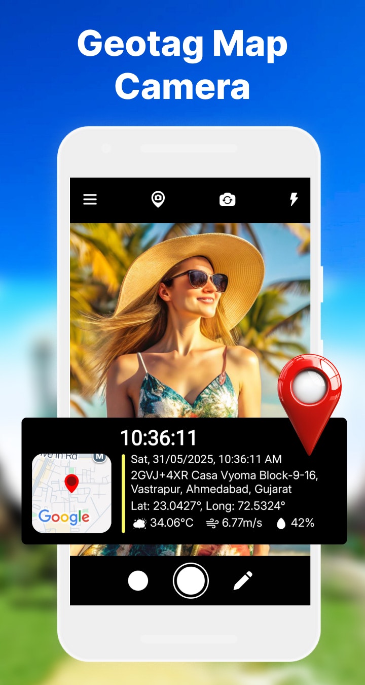 وسائط كاميرا GPS - صور Geotag - ابدأ رحلة الصور الجميلة مع كاميرا خريطة GPS 6