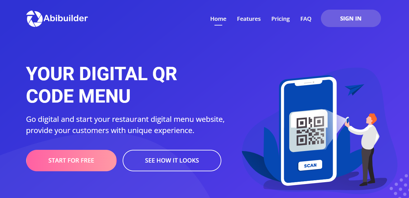 Dijital menü qr saaS