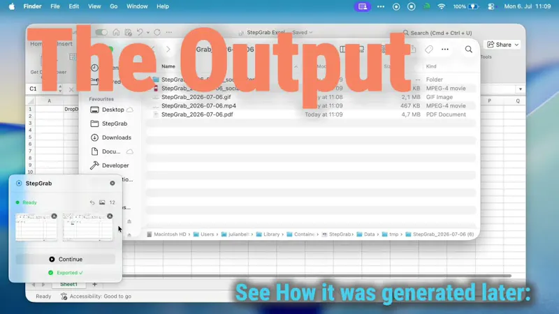 StepGrab screenshot 1 (video preview)