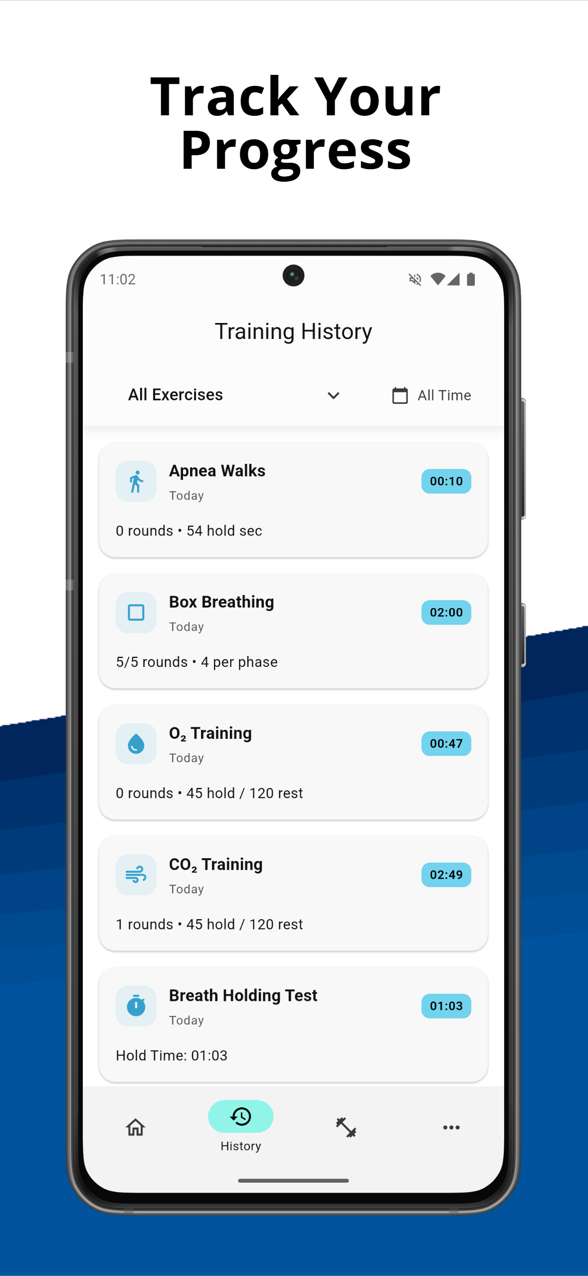 Média Haleine - Breather Hold & Stamina Training.Débarrassez-vous de l'apnée! 4