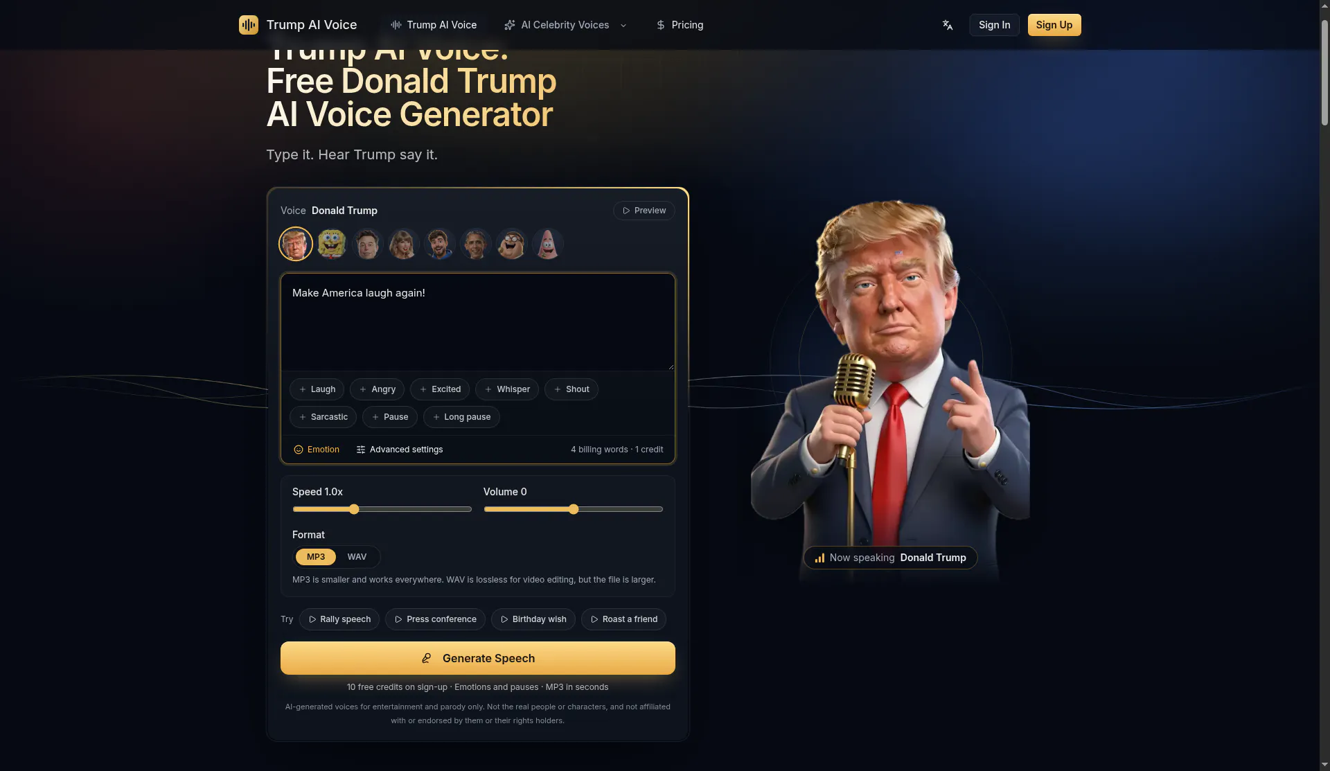 Trump AI Voice gallery image