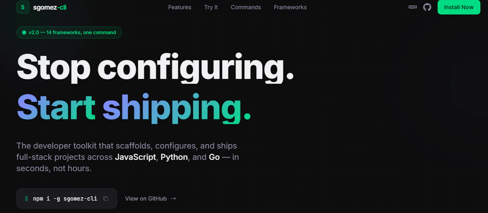 sgomez-cli screenshot 2