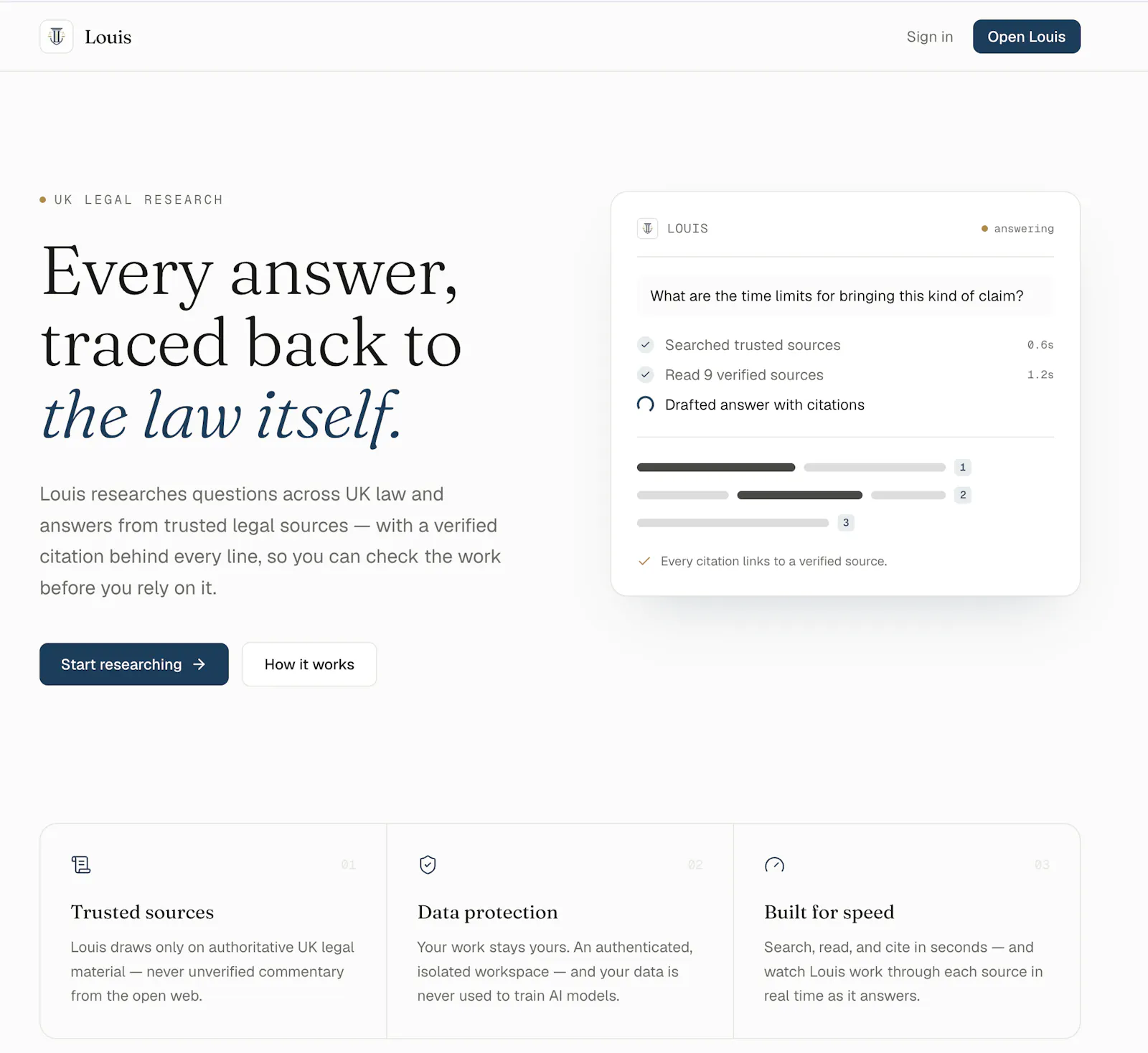 Louis Law AI screenshot 1