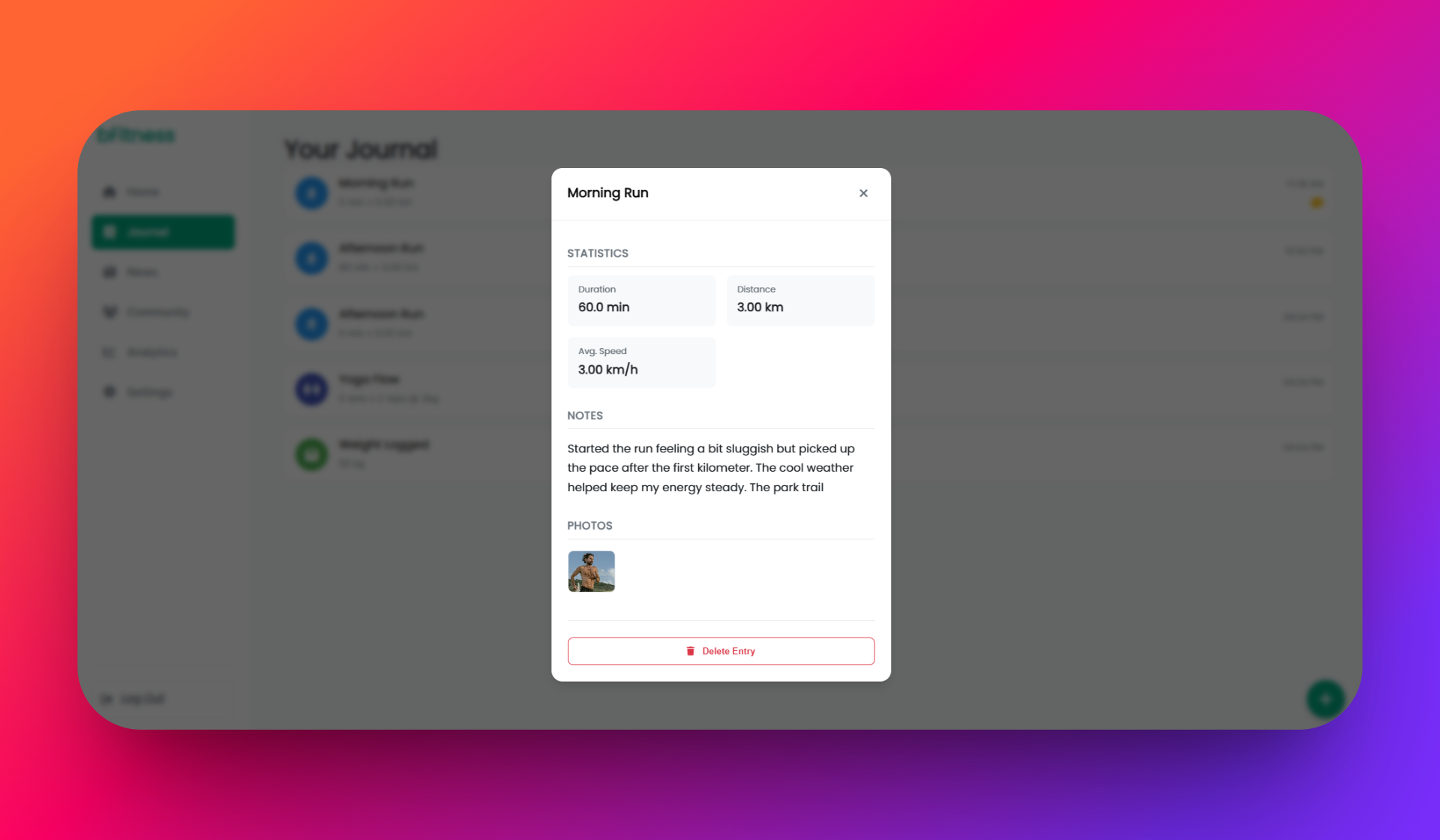 bFitness: The Unified Wellness Journal - Screenshot 2 preview