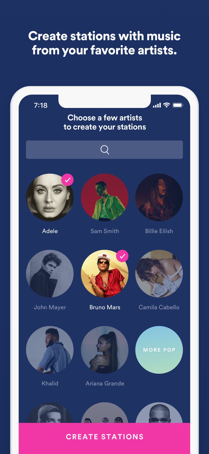 Spotify Stations gallery image