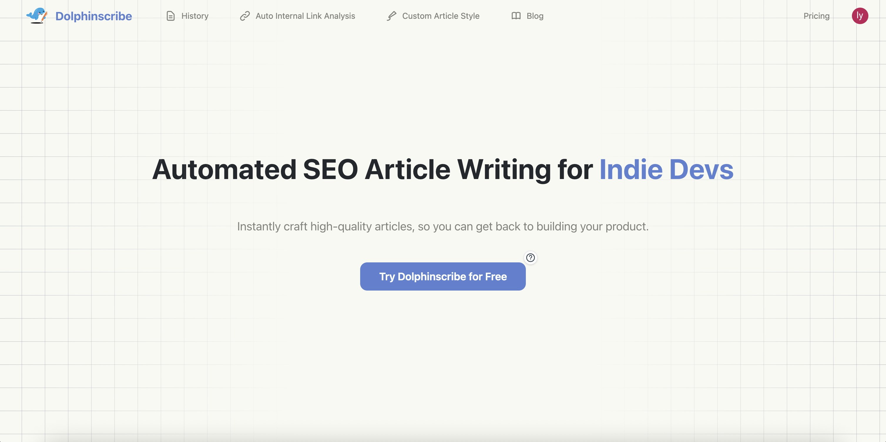 Dolphinscribe - El motor de contenido de AI SEO para desarrolladores independientes media 3