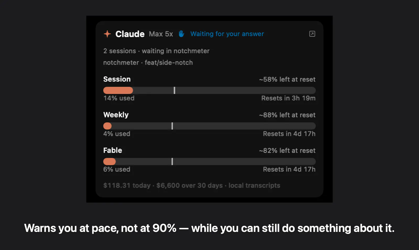 Notchmeter screenshot 4