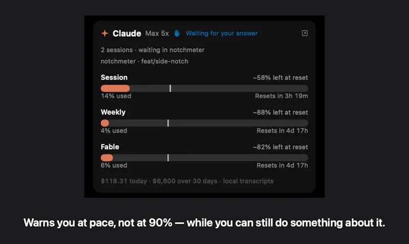 Notchmeter screenshot 4