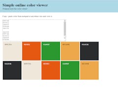 Simple online color viewer gallery image
