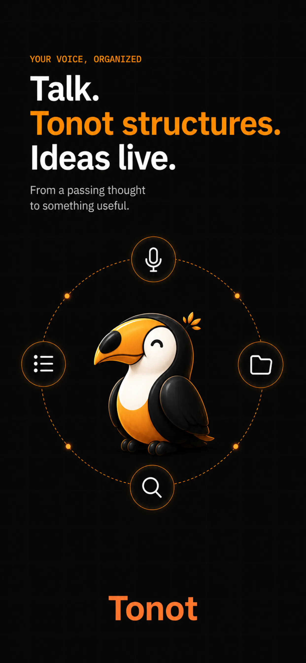 Tonot - AI voice note 截图 1