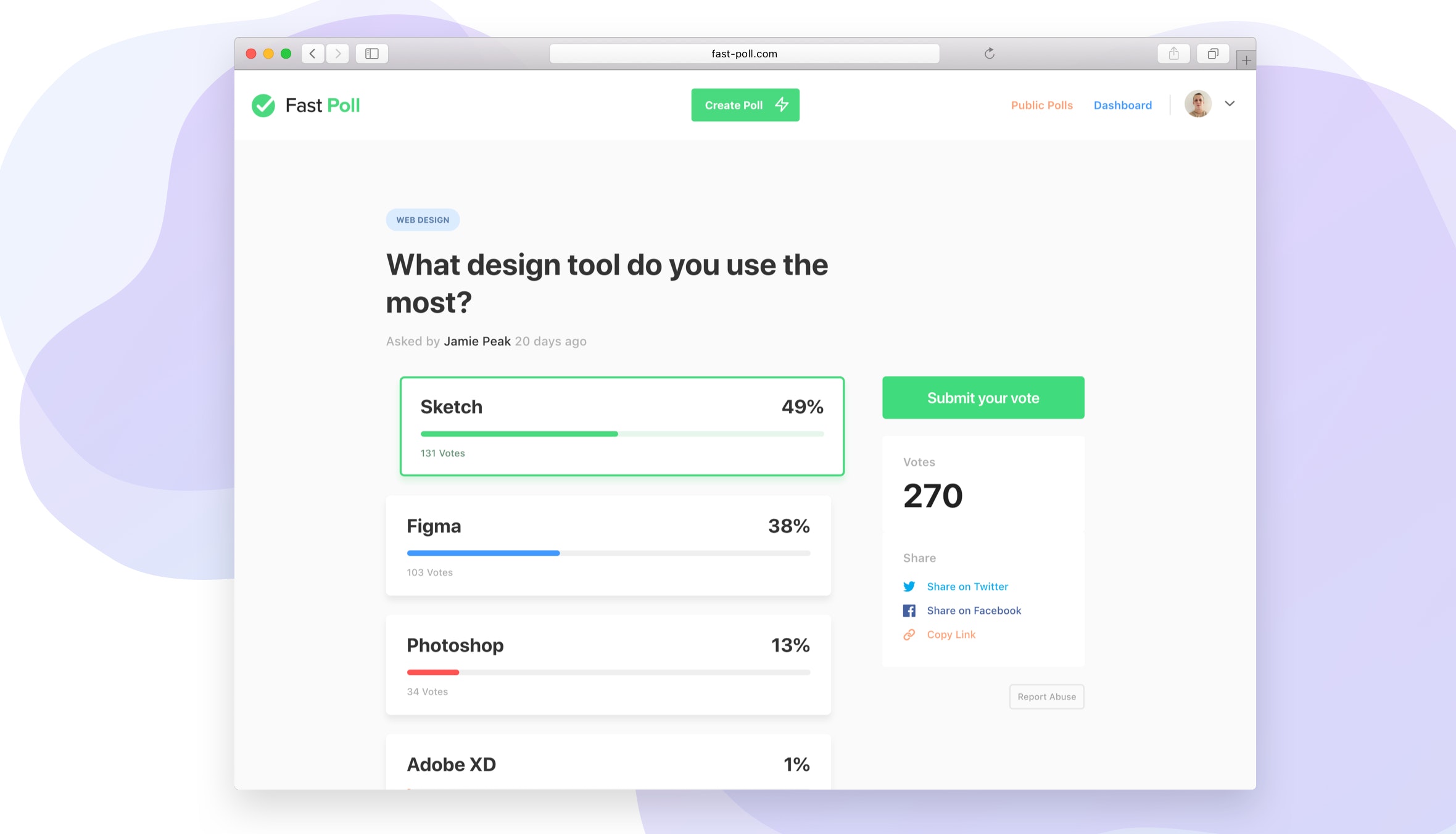 Fast Poll Create instant, realtime polls for free Product Hunt