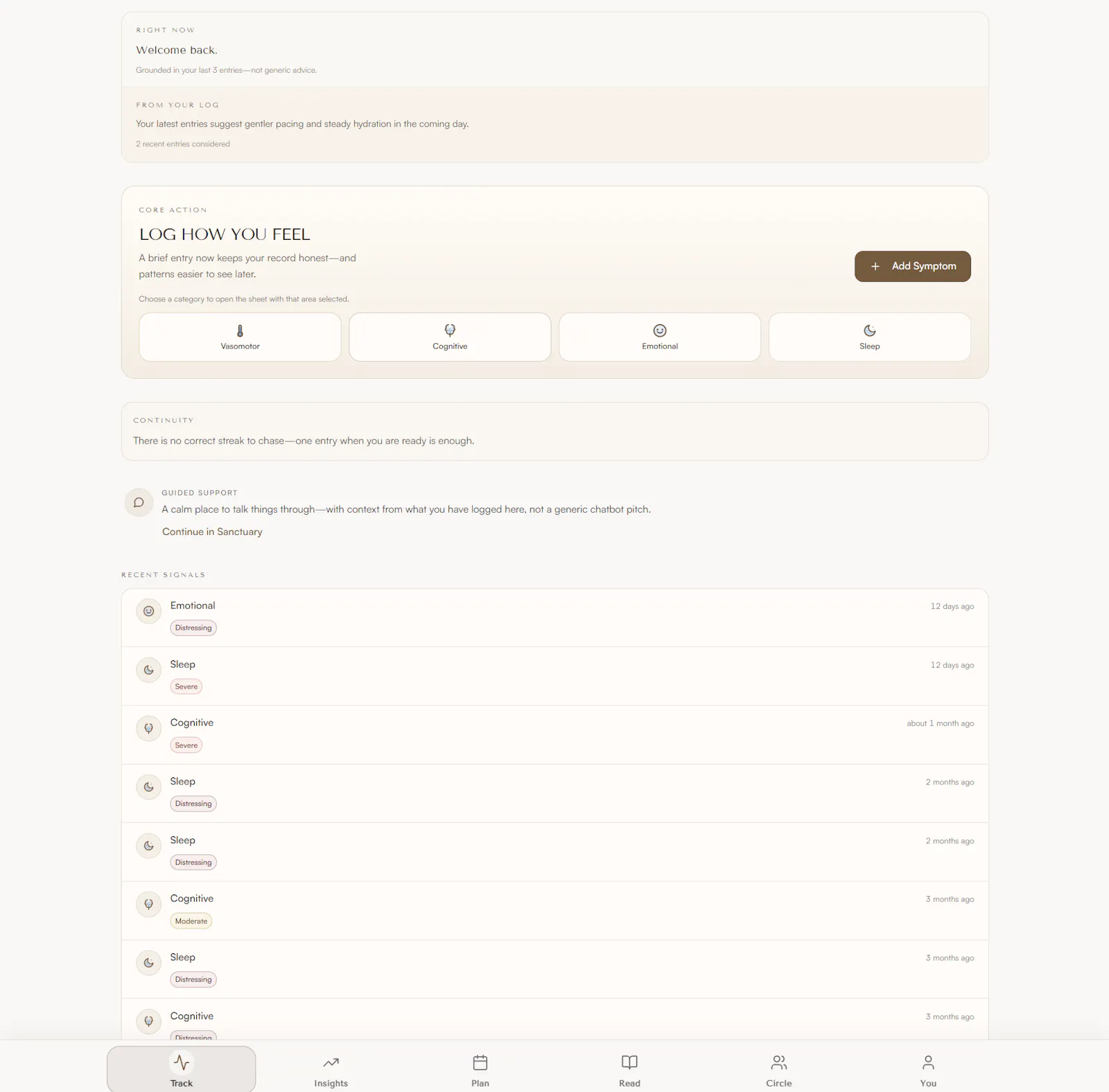 MenoTime screenshot 1