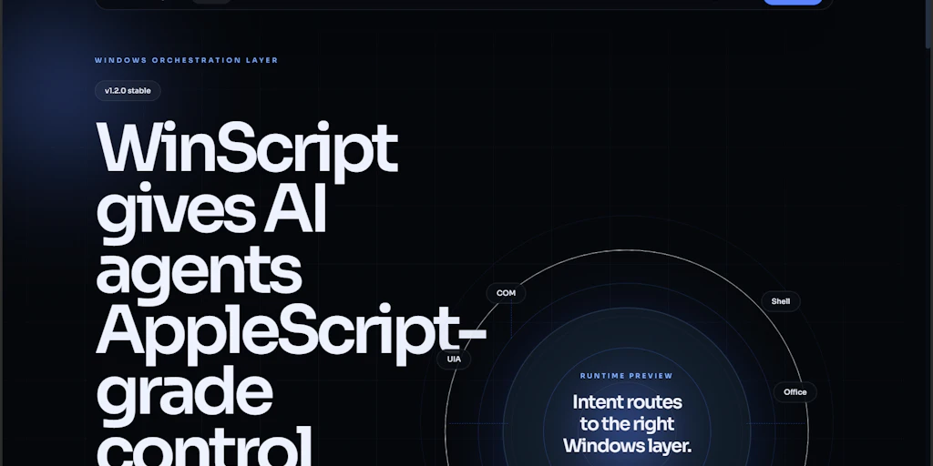 WinScript:用於 AI 桌面控制的 Windows 版 AppleScript