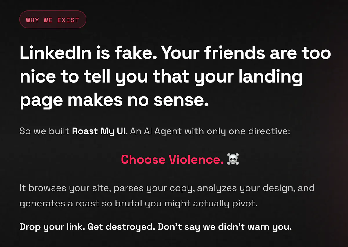 Roast My UI