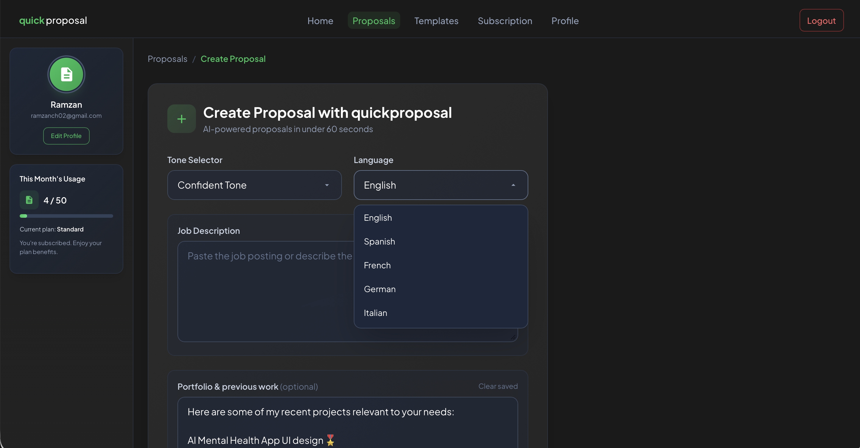 quickproposal gallery image