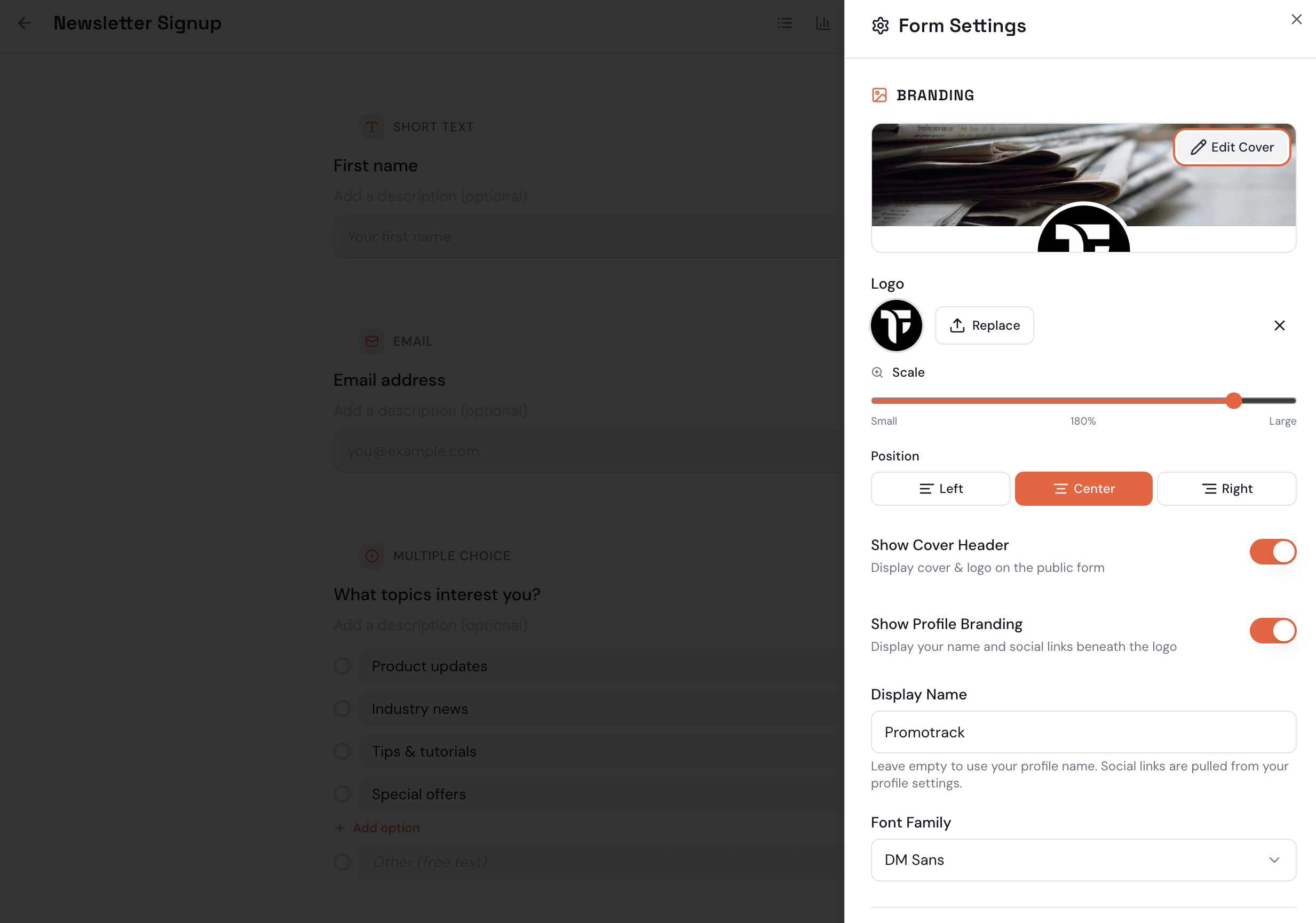 MakeForm gallery image