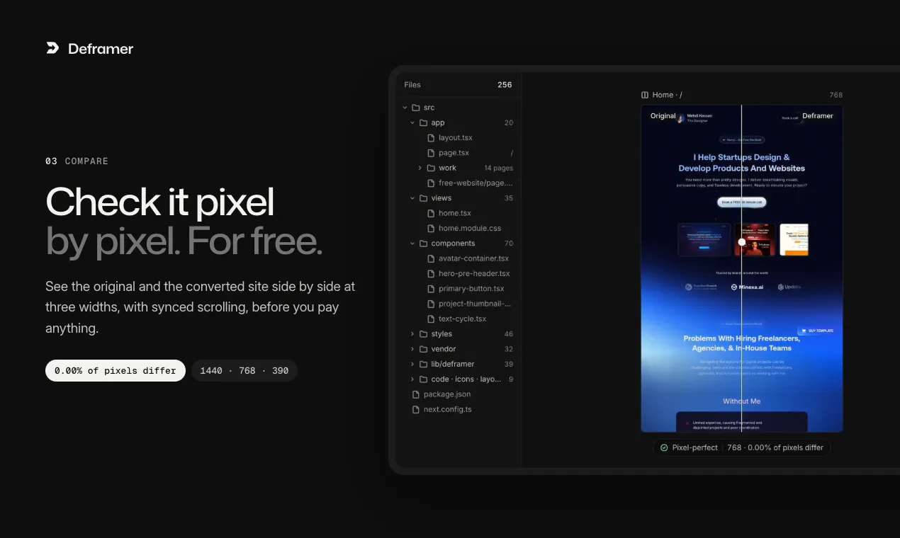 Deframer: Framer to Code Converter gallery image