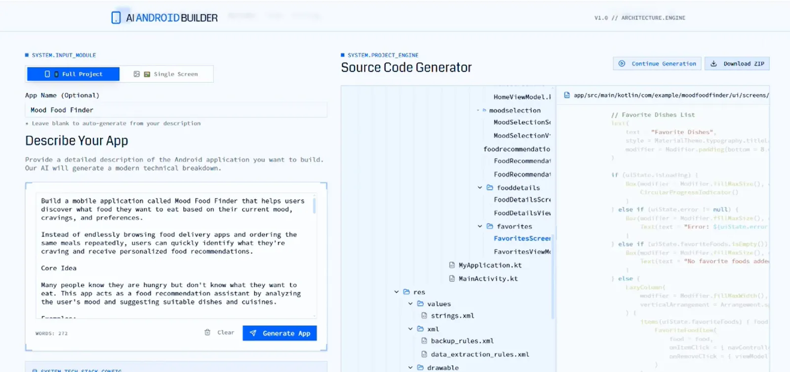 ai android app builder screenshot 2