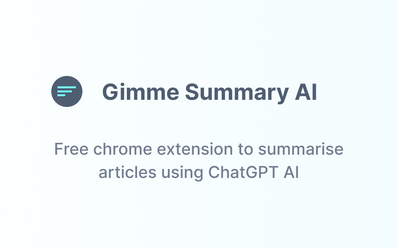 Gimme Summary AI - Product Information, Latest Updates, and Reviews 2023 |  Product Hunt