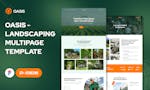 Oasis - Landscaping Figma Template image
