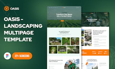 Oasis - Landscaping Figma Template gallery image