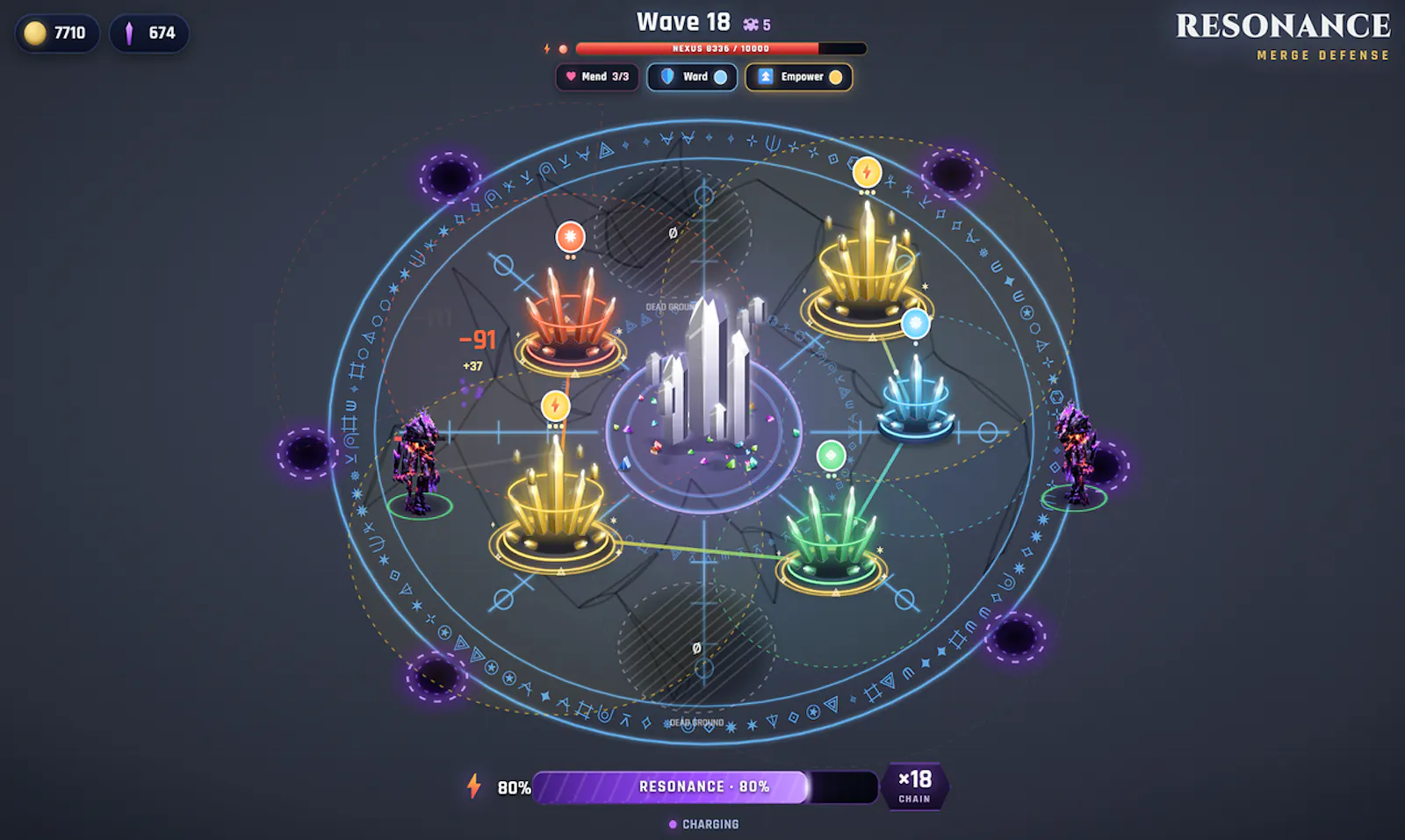 Resonance Merge Defense screenshot 2
